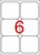 Etikett, univerzális, 99,1x93,1 mm, kerekített sarkú, APLI, 600 etikett/csomag, (100 lap)