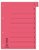 Regiszter, karton, A4, mikroperforált, DONAU, piros, (50 db)