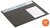 Könyökalátét, 650x480 mm, éves naptárral, DURABLE, fekete