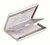 Névjegykártyatartó tárca, fém, 20 db-os, DURABLE "CARD BOX DUO", ezüst