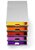 Irattároló, műanyag, 5 fiókos, DURABLE "VARICOLOR® 5", szürke