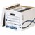 Archiválókonténer, karton, FELLOWES, "Bankers Box Basic Tall", kék-fehér, (10 db)
