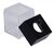 Gemkapocstartó, mágneses, négyszögletű, OFFICE PRODUCTS, átlátszó-fekete