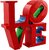 LEGO® Art LOVE, ajándék pároknak és lakásdekorációs ötlet 31214