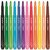Filctoll készlet, 3,7 mm, kimosható, MAPED „Color'Peps Long Life 2", 12 különböző szín, (12 db)