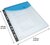 Irattartó tasak, A4+, lefűzhető, patentos, RAPESCO "Eco", áttetsző vegyes színek