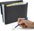 Harmonikamappa, A4, PP, 13 rekeszes, RAPESCO "Germ-Savvy™", matt fekete