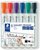 Táblamarker készlet, 2-5 mm, vágott, STAEDTLER "Lumocolor® 351 B", 6 különböző szín, (6 db)