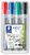 Flipchart marker, 2 mm, kúpos, STAEDTLER "Lumocolor 356", 4 különböző szín, (4 db)