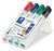 Táblamarker készlet, 2 mm, kúpos, STAEDTLER "Lumocolor® 351", 4 különböző szín, (4 db)