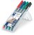 Alkoholos marker készlet, OHP, 0,6 mm, STAEDTLER "Lumocolor® 318 F", 4 különböző szín, (4 db)