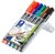 Alkoholos marker készlet, OHP, 1 mm, STAEDTLER "Lumocolor® 317 M", 6 különböző szín, (6 db)