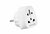VERBATIM - Adapter, Európába utazóknak, földelt, fehér - 49549