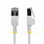Startech - 3 m-es fehér, ultravékony Cat6a Ethernet kábel -