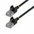 Startech - 15 cm-es fekete, ultravékony Cat6a Ethernet kábel - N6APATSTP34BKS15CM