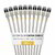 Startech - 15 cm-es szürke, ultravékony Cat6a Ethernet kábel, 10 darabos - 6ASTP34GRS15CM10PK