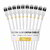 Startech - 15 cm-es fehér, ultravékony Cat6a Ethernet kábel - 6ASTP34WHS15CM10PK