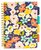 Spirálfüzet, B5, vonalas, 100 lap, PUKKA PAD "Floral Love Project Book", vegyes minta