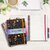 Spirálfüzet, B5, vonalas, 100 lap, PUKKA PAD "Project Book Bloom", vegyes minta