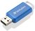 VERBATIM - DataBar USB-meghajtó 64 GB-os kék - 49455