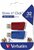 VERBATIM - Store 'n' Click USB meghajtó 2 x 32 GB piros / kék - 49308