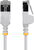 Startech - 30 cm-es fehér, ultravékony Cat6a Ethernet kábel - N6APATSTP34WHS30CM