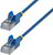 Startech - 15 cm-es kék ultravékony Cat6A Ethernet patch kábel, 10 darab - 6ASTP34BLS15CM10PK