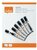 Táblamarker, folyékonytintás, kúpos, 1-3 mm, NOBO, fekete, (10 db)