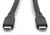 Assmann-DIGITUS USB szilikon kábel, USB4 2.0 verzió, USB 80Gbps, 1m, fekete - AK-300350-010-S