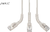 Assmann-DIGITUS CAT 6A F-FTP derékszögű patchkábel, réz, 1 m, szürke - DK-1632-A-010B