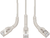 Assmann-DIGITUS CAT 6A F-FTP derékszögű patchkábel, réz, 5 m, szürke, 10 darab - DK-1632-A-050B-10