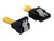 DELOCK 82469 Cable SATA down/straight metal yellow 10cm