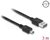 Delock - EASY-USB 2.0 A-típusú kábel - USB 2.0 Mini-B típusú kábel, 3 m, fekete - 83364