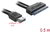 Delock - eSATApd 12 V > SATA 22 tűs 2.5 / 3.5 HDD 0.5 m - 84402
