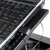 ModeCom PF11 - Notebook Asztal (2db beépített h&#369;t&#337;ventilátor; fa hatású felület; állítható magasság; fekete)