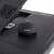 ModeCom PF11 - Notebook Asztal (2db beépített h&#369;t&#337;ventilátor; fa hatású felület; állítható magasság; fekete)