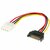 Akasa - 4pin Molex - 15pin SATA adapter 15cm - AK-CBPW03-15