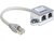 DeLock 65441 RJ45 Port duplázó (1 RJ45 dugó > 2 RJ45 jack (1x Ethernet, 1x ISDN)