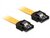 Delock 82809 6Gb/s egyenes/egyenes SATA (fémlappal) kábel - 0,5m